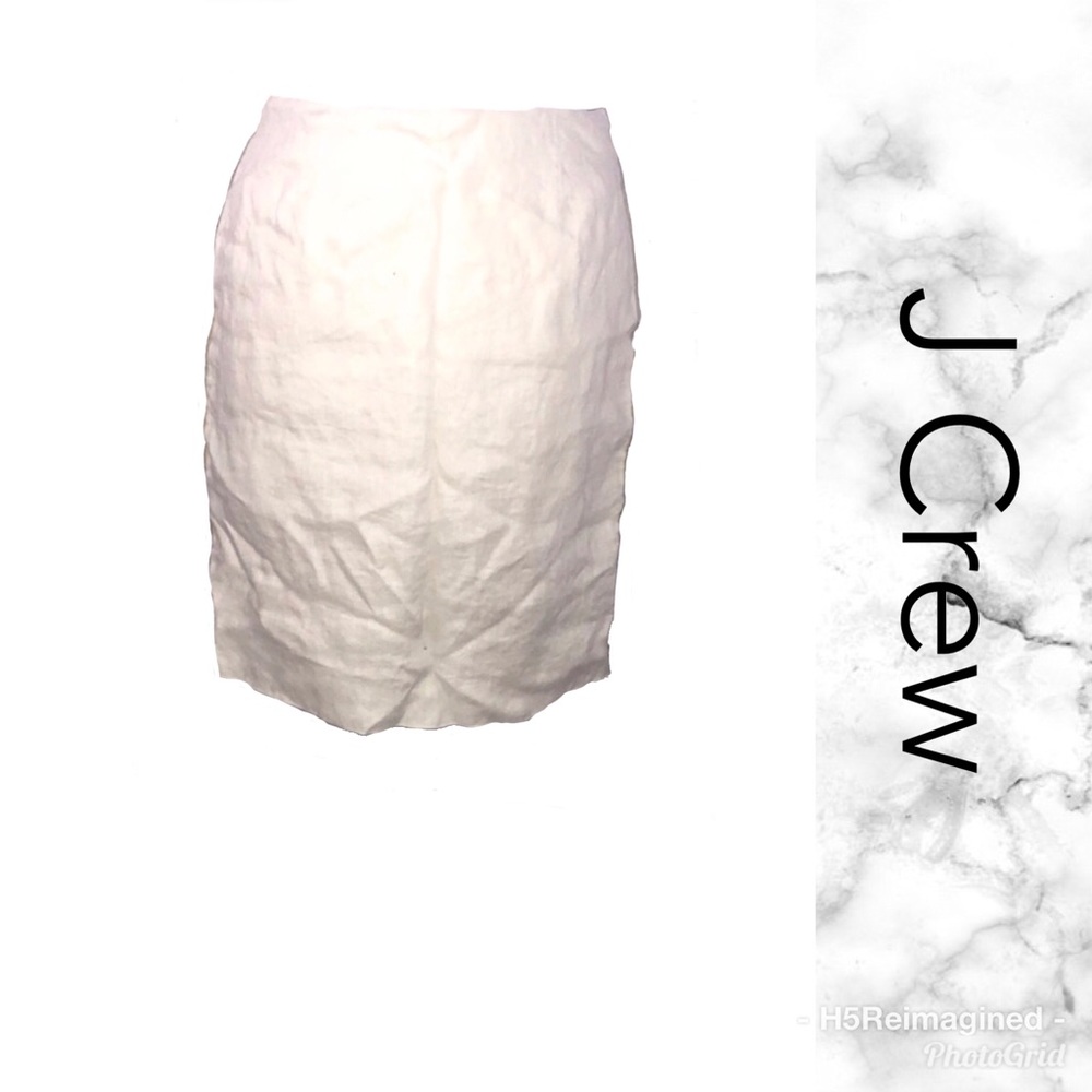 J. Crew linen pencil skirt size 8